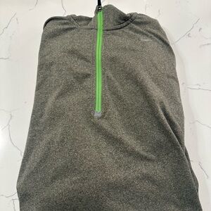 Nike Running Green Quarter Zip Dri-FIT Pullover